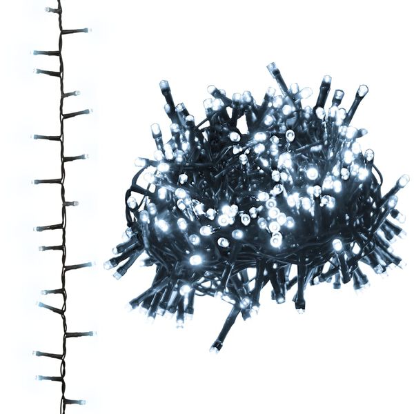 vidaXL Stringa LED Compatta con 2000 Luci LED Bianco Freddo 45 m PVC