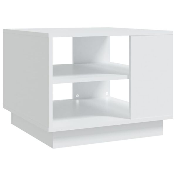 vidaXL Tavolino da Salotto Bianco 55x55x43 cm in Truciolato