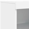 vidaXL Credenza con Luci LED Bianca 162x37x100 cm