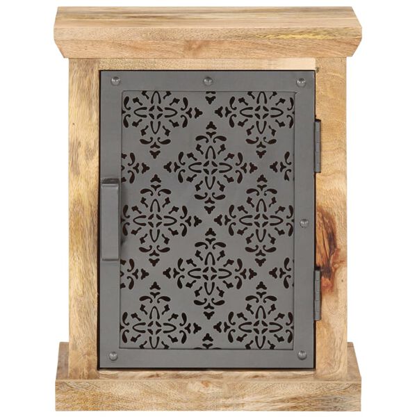 vidaXL Comodino con Anta 40x30x50 cm Mango Massello