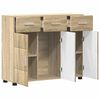 vidaXL Credenza Rovere Sonoma 88,5 x 30,5 x 73 cm Legno multistrato