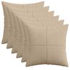 vidaXL Federa 6 pcs ALMELO Tortora 40 x 40 cm corduroy