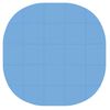 vidaXL Tappetino per piscina 25 pz &Oslash; 292 cm Rotondo Schiuma EVA Blu