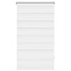 vidaXL Tenda a rullo zebrata 70,9x120 cm Tessuto Larghezza 66,7 cm bianco