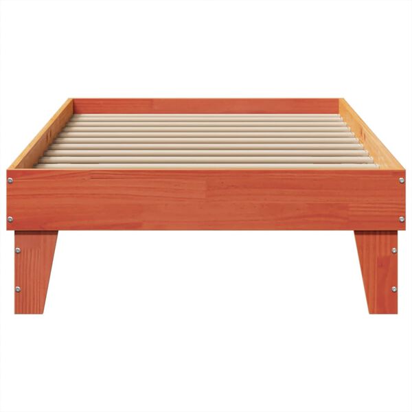 vidaXL Letto senza Materasso Marrone Cera 90x200 cm Legno di Pino