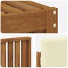 vidaXL Set divani 6 pcs Naturale e Crema Legno di Acacia Massello