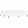 vidaXL Struttura del letto con materasso Bianco 200 x 200 cm Tessuto