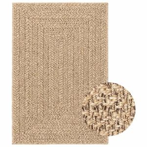 vidaXL Tappeto ZIZUR 140x200 cm Aspetto Iuta per Interni ed Esterni