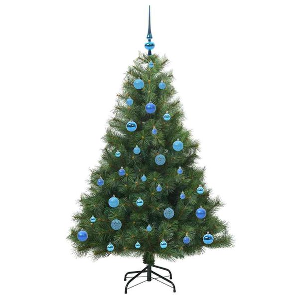 vidaXL Albero di Natale artificiale con 150 LED Verde 150 cm PE e PVC
