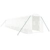 vidaXL Serra con Telaio in Acciaio Bianco 24 m&sup2; 12x2x2 m