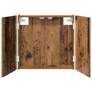 vidaXL Armadio per Dartboard Legno antico 56 x 12 x 53,5 cm