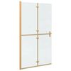 vidaXL Parete doccia walk-in Oro 110 x 6,5 x 190 cm