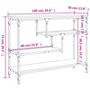 vidaXL Tavolo Consolle Rovere Fumo 100x30x75 cm Legno Multistrato
