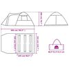 vidaXL Tenda Familiare a Cupola 6 Persone Arancione Impermeabile