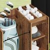 vidaXL Armadio per Golf con ruota Legno vecchio 65 x 45 x 98 cm