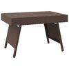 vidaXL Tavolino Pieghevole Marrone 60x40x38 cm in Polyrattan