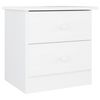 vidaXL Comodino ALTA Bianco 41x35x41 cm in Legno Massello di Pino