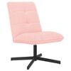 vidaXL Sedia girevole Rosa Boucl&eacute;