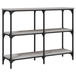 vidaXL Tavolo Consolle Grigio Sonoma 100x29x75 cm in Legno Multistrato