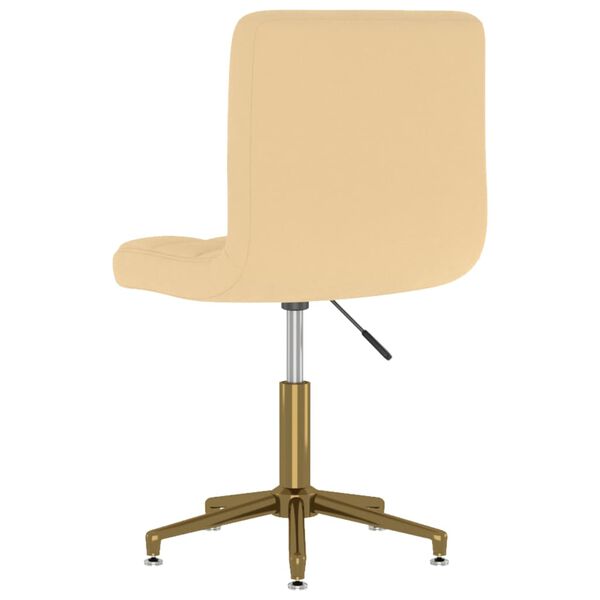 vidaXL Sedie da Pranzo Girevoli 4 pz Crema in Velluto