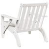 vidaXL Sedie Adirondack da Giardino 2pz Bianche Legno Massello di Pino