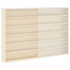 vidaXL Vetrina a muro Beige 80 x 8,5 x 54 cm Legno compensato