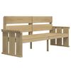 vidaXL Set da Pranzo per Giardino 3 pz in Legno di Pino Impregnato