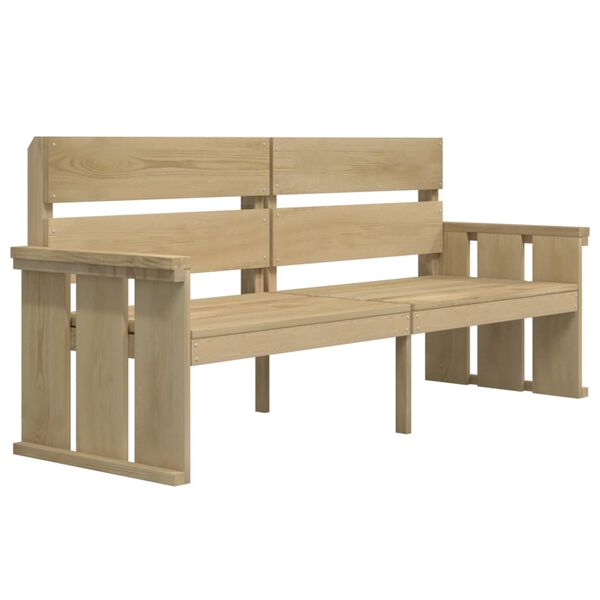 vidaXL Set da Pranzo per Giardino 3 pz in Legno di Pino Impregnato