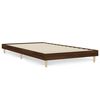 vidaXL Giroletto senza Materasso Rovere Marrone 100x200 cm Truciolato