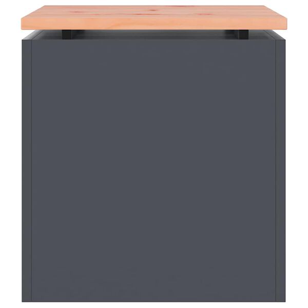 vidaXL Panchina da giardino Antracite 40 x 40 x 43 cm Acciaio