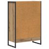 vidaXL Armadio per Libri Rovere Artigianale 80 x 30 x 155 cm