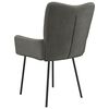vidaXL Sedie da Pranzo 2pz Grigio Scuro in Velluto
