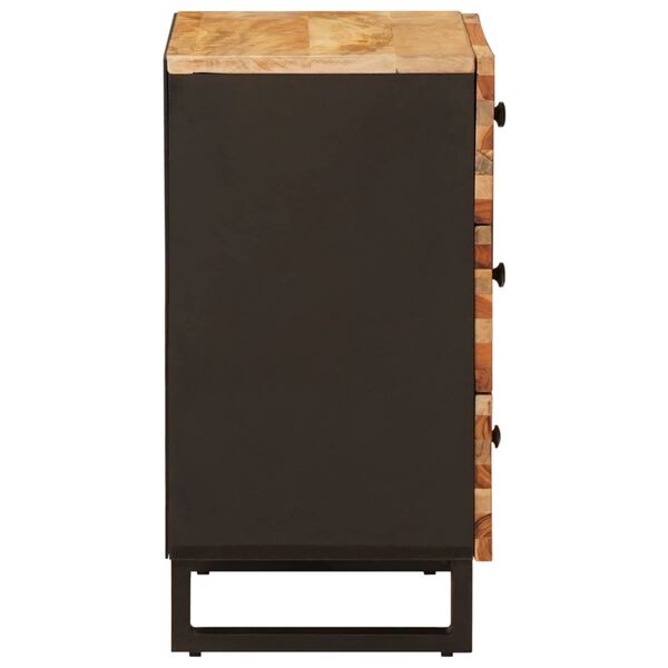 vidaXL Mobiletto da Letto con cassetto Marrone 50 x 33 x 62 cm