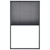 vidaXL Zanzariera Plissettata Finestre Alluminio Antracite 120x120 cm