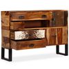 vidaXL Credenza in Legno Massello di Acacia 115x30x80 cm