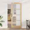 vidaXL Porta scorrevole Naturale 86 x 211 cm