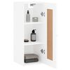 vidaXL Mobile a Parete Bianco 34,5x34x90 cm in Legno Multistrato
