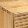 vidaXL Comodino Marrone 50x33x60 cm in Legno Massello di Mango