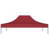 vidaXL Tetto per Tendone per Feste 4x3 m Rosso Borgogna 270 g/m²