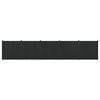 vidaXL Pannello di Recinzione 5 pz 880 x 186,5 cm WPC e Alluminio Nero