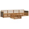 vidaXL Set di divani da esterno 5 pcs Naturale