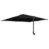 vidaXL Ombrello da giardino Nero e Nero 248.5 x 247.5 x 160 cm