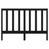 vidaXL Testiera per Letto Nera 166x4x100 cm in Legno Massello di Pino