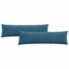 vidaXL Cuscini da Divano 2 pcs Blu 145 x 40 cm Tessuto in Cords
