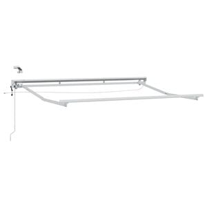 vidaXL Telaio tenda elettrica con LED Bianco 2,5 x 2 m Alluminio