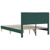 vidaXL Struttura del letto Verde Scuro 120 x 190 cm Tessuto