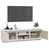 vidaXL Mobile Porta TV Bianco 140x35x40 cm in Legno Massello di Pino