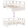 vidaXL Letto Libreria senza Materasso Bianco 120x200 cm Legno di Pino