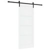 vidaXL Porta scorrevole 83 x 202 cm Legno Massello di Pino