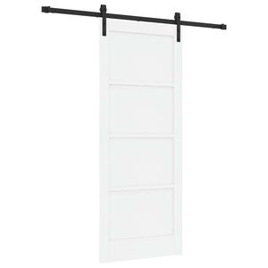 vidaXL Porta scorrevole 83 x 202 cm Legno Massello di Pino